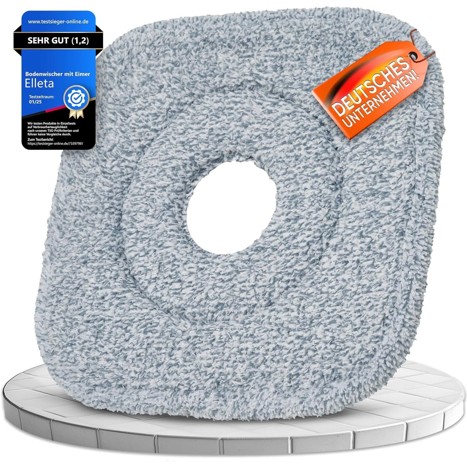 Mikrofaser-Ersatzpads für Elleta Wischmopp – 2er-Set